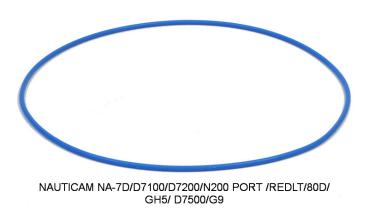 D&D NAUTICAM HOUSING O-RING NA-7D/D7100/D7200/N200 PORT /REDLT/80D/GH5/D7500/G9